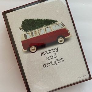VW Bus Christmas Cards Box of 18